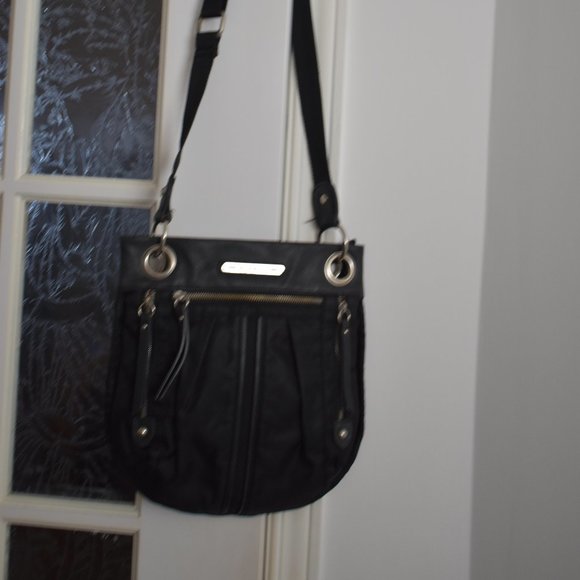 Black FRANCO SATRO Shoulder Bag/Handbag for Women with Adjustable Strap - Picture 3 of 4